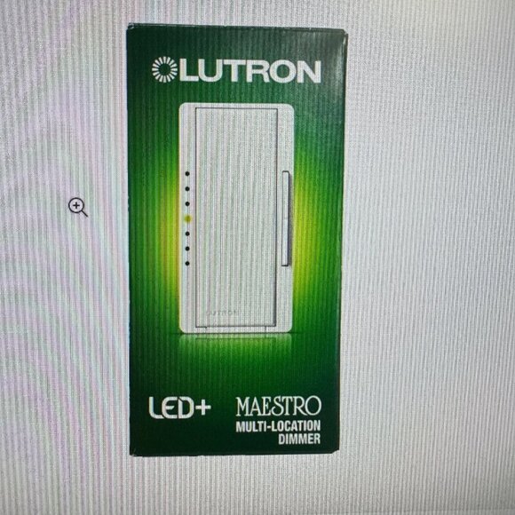 Brand New Lutron (MACL-153MR-WH) Maestro Multi Location Dimmer - Picture 2 of 6